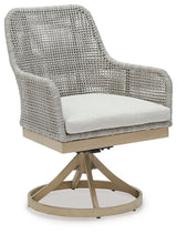 Seton Creek - Swivel Chair With Cushion (Set of 2) - Gray