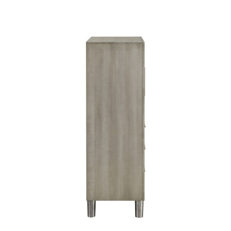 Lennox - Door Chest With Shoe Storage & LED Light - Gray