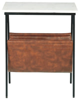 Etanbury - Accent Table - Brown / Black / White