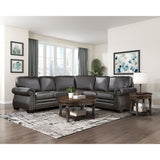Wareham - 3 Piece Sectional - Dark Brown