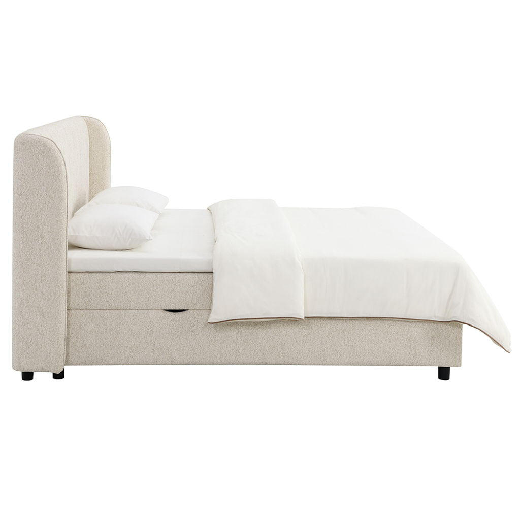 Adonia - Queen Bed With Storage - Beige