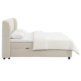 Adonia - Queen Bed With Storage - Beige