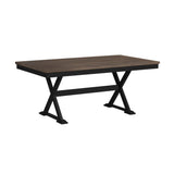 Tulane - 6 Piece Dining Set With Table, 4 Chairs, And Bench - Oak And Black