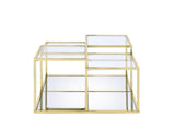 Uchenna - Coffee Table - Clear Glass & Gold