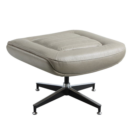 Piran - Ottoman - Twilight Top Grain Leather
