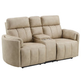 Elison - Motion Loveseat With Console & Storage