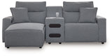 Modmax II - Reclining Sectional - Salt And Pepper