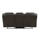Gainesville - Double Reclining Sofa - Chocolate