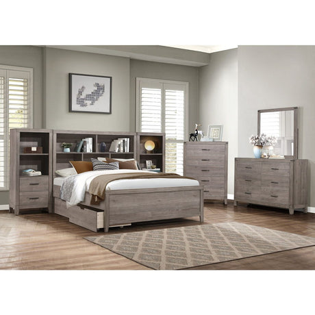 Woodrow - Pier/Tower Nightstand - Gray