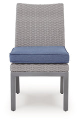 Half Moon Beach - Side Chair With Cushion (Set of 2) - Blue / Gray
