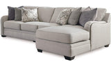 KLIPTON Beige 120" Wide Sectional
