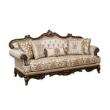 Balthasar - Sofa & Loveseat - Cherry / Beige
