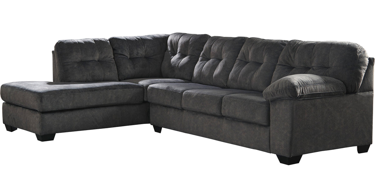 ALVEN Gray 126" Wide Gray Sectional