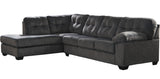 ALVEN Gray 126" Wide Gray Sectional