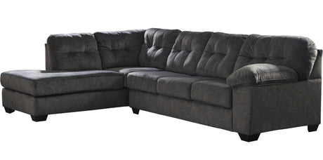 ALVEN Gray 126" Wide Gray Sectional