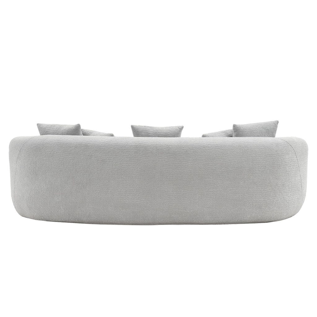 Barasa - Oversize Sofa With 5 Pillows - Gray