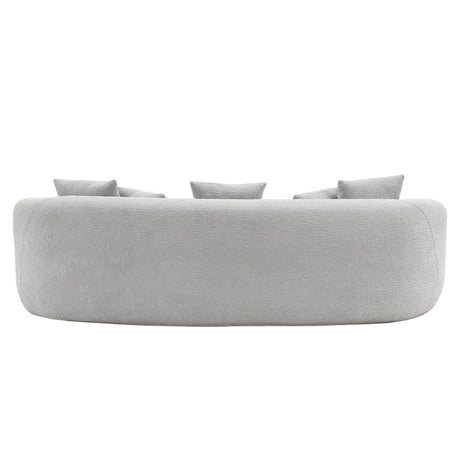 Barasa - Oversize Sofa With 5 Pillows - Gray