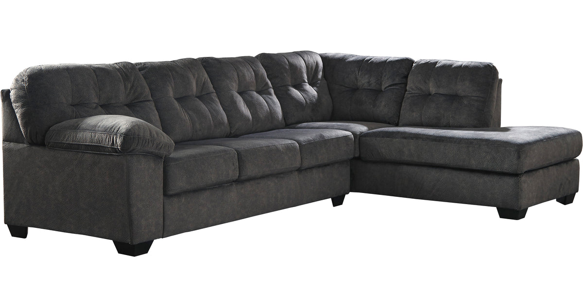 ALVEN Gray 126" Wide Gray Sectional