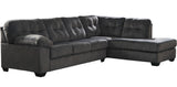 ALVEN Gray 126" Wide Gray Sectional