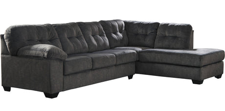 ALVEN Gray 126" Wide Gray Sectional