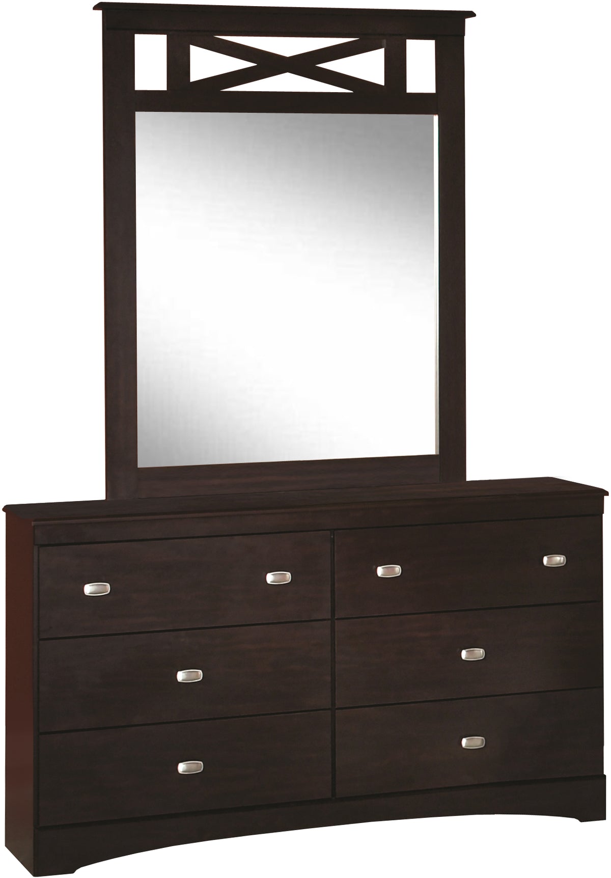 Xerces Merlot Dresser & Mirror