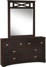 Xerces Merlot Dresser & Mirror