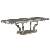 Ariadne - Dining Table With Pedestal - Antique Platinum