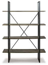 Gilesgrove - Bookcase - Black / Gray