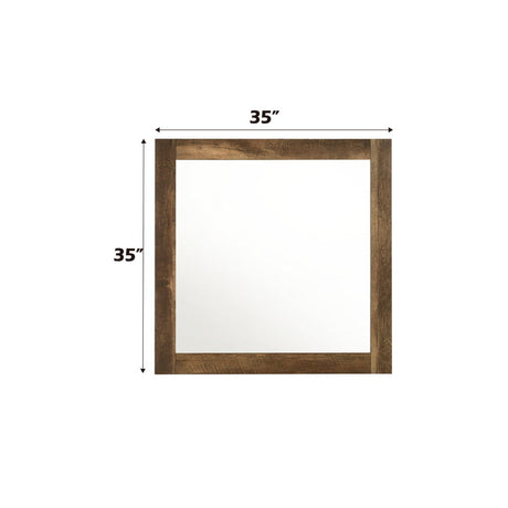 Morales - Mirror - Rustic Oak