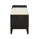 Boyet - Bench - Cream Fabric & Black