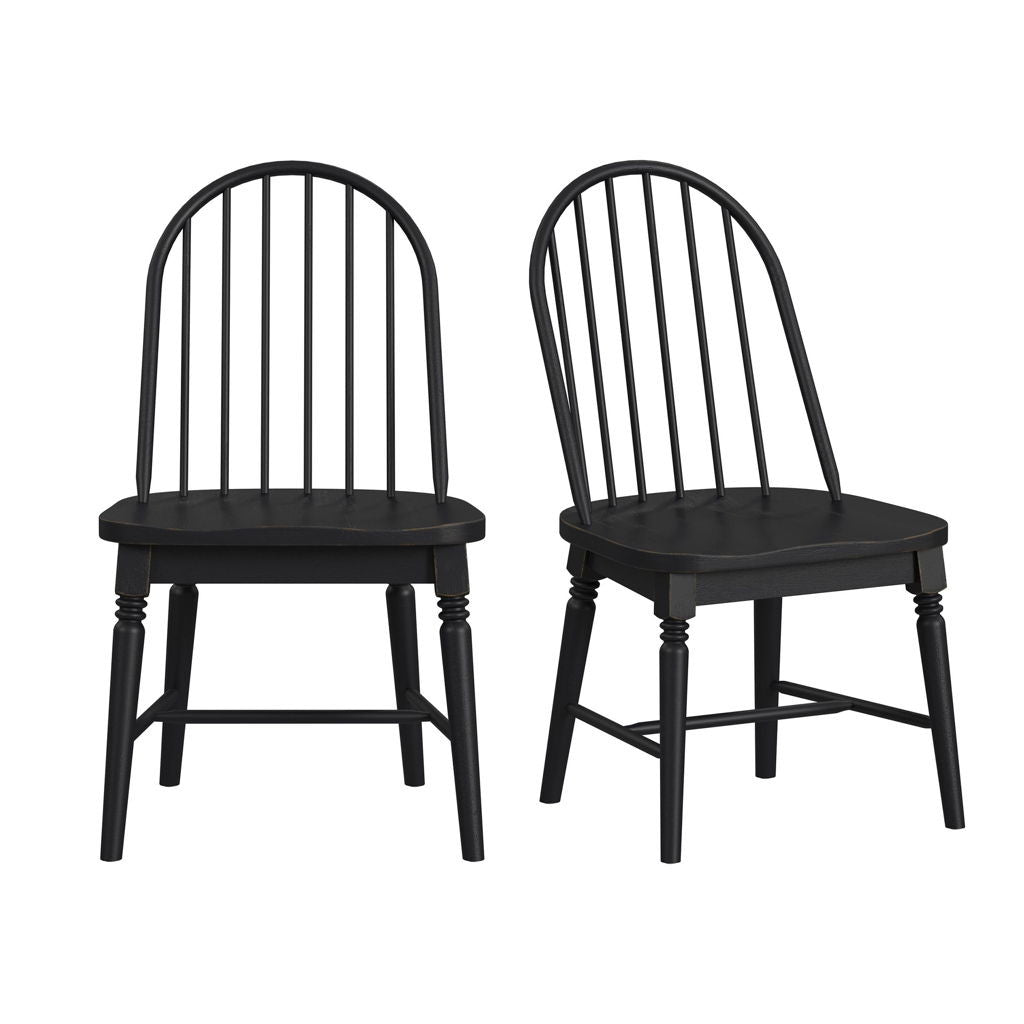 Heritage & Home - Windsor Side Chair (Set of 2) - Black