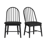 Heritage & Home - Windsor Side Chair (Set of 2) - Black
