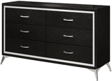ELEINA Black 58" Wide x 74" Height Dresser & Mirror