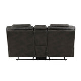 Gainesville - Double Reclining Loveseat With Center Console - Chocolate