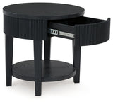 Marstream - Round End Table - Black