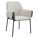 Jirina - Arm Chair (Set of 2) - Beige Chenille