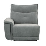 Tesoro - 3 Piece Power Double Reclining Sofa - Dark Gray