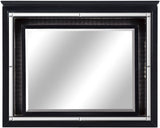 ANNIE Black 64" x 77" Lighted Dresser & Mirror