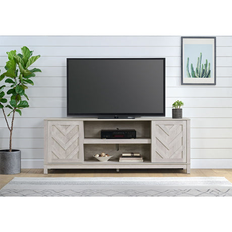 Eleanor - 70" TV Stand With Sliding Door - White