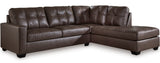 GALLANT Brown 110" x 90" Sectional