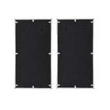 Chafik - Accent Mirror (Set of 2) - Mirrored, Natural Oak & Chrome