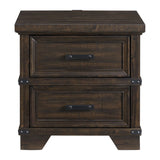 Colorado City - 2-Drawer Nightstand With USB - Charcoal