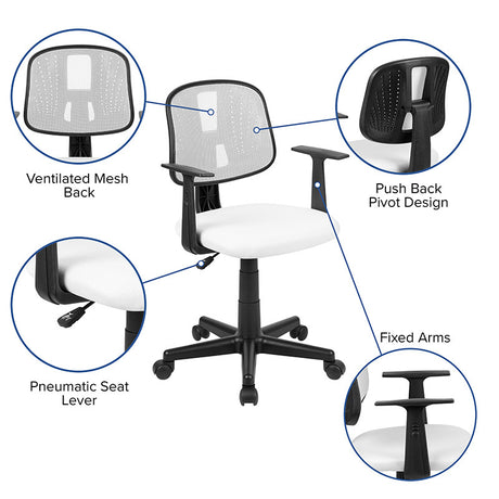 OF-1 White Desk Chair