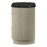 Travonte - Nightstand - Gray / Beige