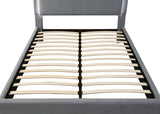 STAMFORD Gray Fabric Bed with LED Glow