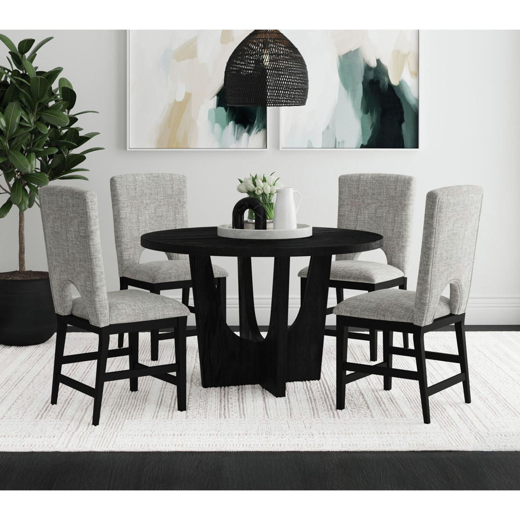 Oregon - 5 Piece Counter Height Dining Set (Round Counter Table And Four Chairs)