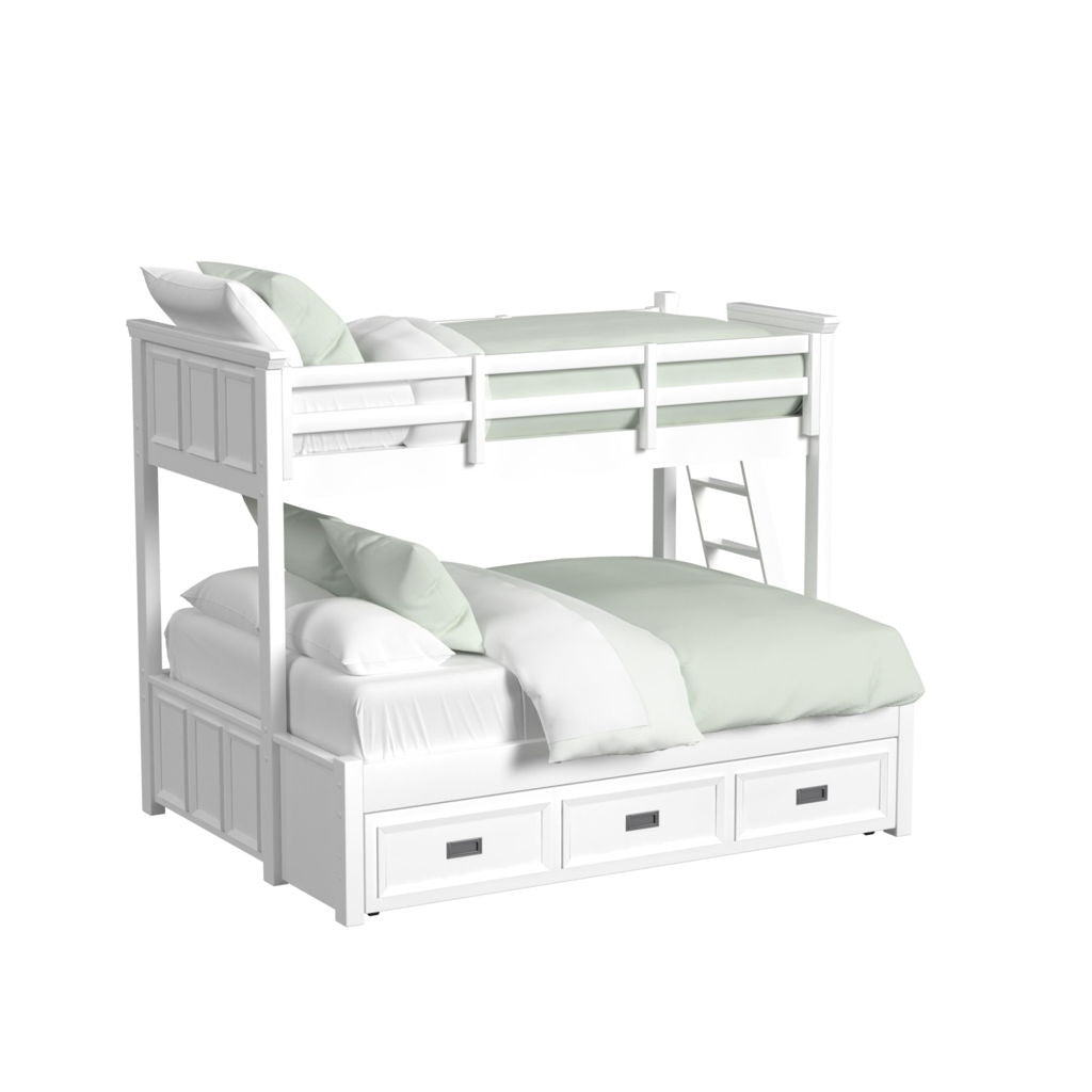 Hampton Kids - Bunk With Ladder And Trundle Bedroom Set