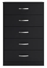 Finch - Five Drawer Chest - 46" Height - Black