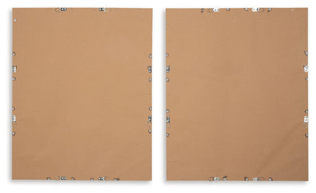 Holport - Wall Art Set (Set of 2) - Blue / White