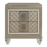 Loudon - Nightstand - Gold / Silver / Champagne
